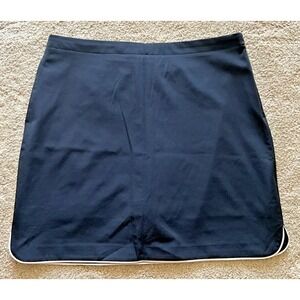 EP Pro Tour Tech Golf Skort Size 10 Athletic Activewear Navy Blue Trim